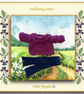 Little Nipper Plum Jumper and Navy Scarf
