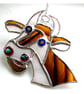 Cow Suncatcher Stained Glass Farm Animal
