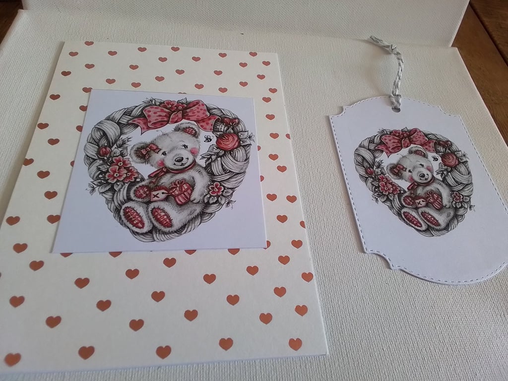 Card and gift tag. Mothers day card. Birthday. Ref 443