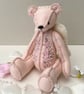 Angel teddy bear, one of a kind collectable artist bear by Bearlescent 