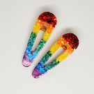 Rainbow Hair Clips