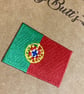 Embroidered Flag Iron Patch - Portugal 3.5cm x 5cm - Image 3