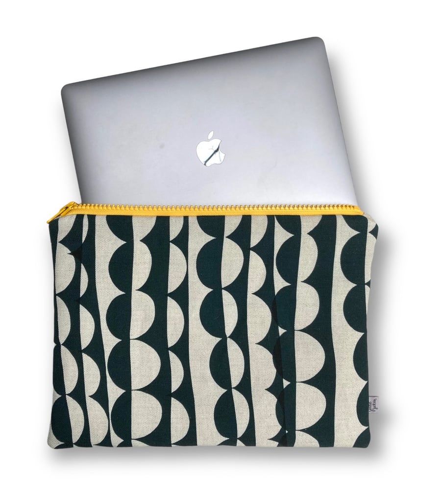 Perfectly Imperfect - Linen Laptop bag suitable for 13" screen Ada design