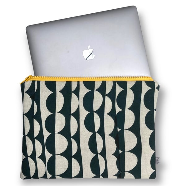 Perfectly Imperfect - Linen Laptop bag suitable for 13" screen Ada design