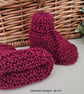 SALE Designer Hand Knitted  Baby Jacket & Matching Booties Set Size 0-3 months  - Image 4