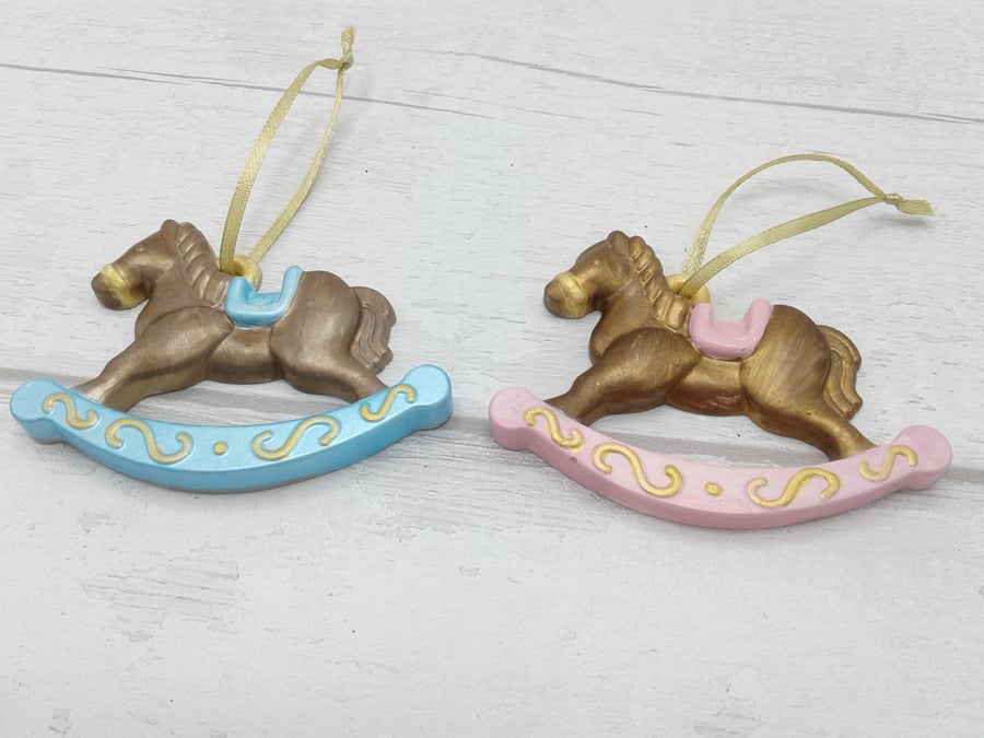 Baby's first christmas. Ceramic decoration. Baby boy. Baby girl. Keepsake. 