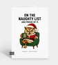 Funny Christmas Card - Owl In Armchair
