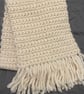 Handmade Cream Scarf