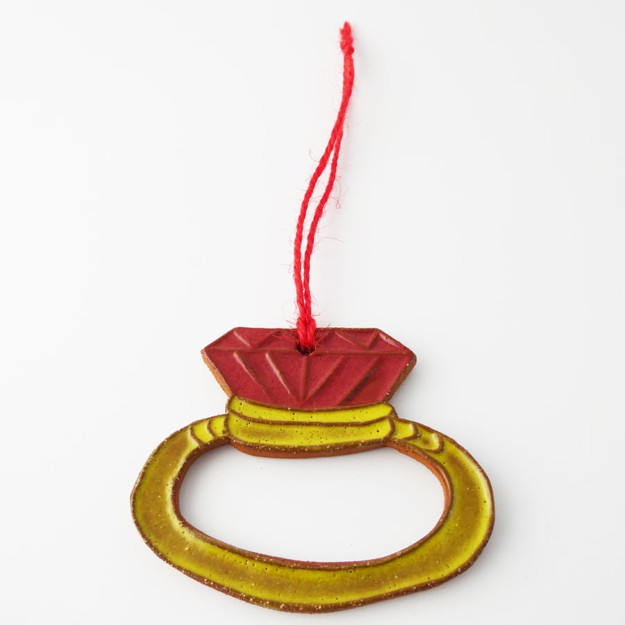 Ceramic Ring Hanging decoration