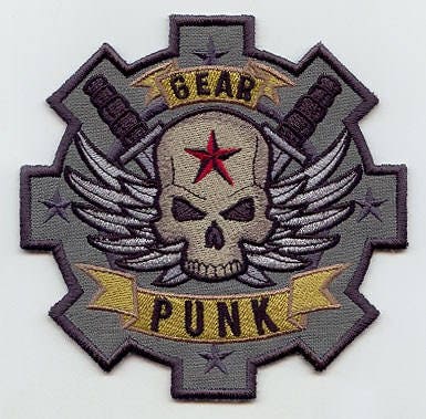 Gear Punk patch Sew on Patch applicae patches for jackets sweatshirts denim bags