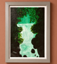 Original Framed Waterfall Acrylic Painting - Emerald Falls - Woodland Art