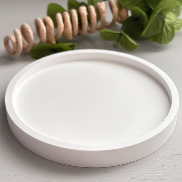 White Round Coaster - Circle coasters - Round coasters - modern coaster