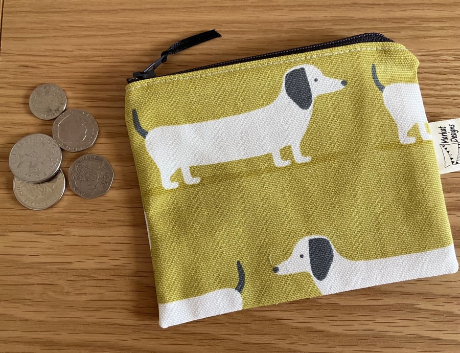 Dachshund Coin Purse, Handmade in the UK