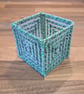 Medium container for office items - green cutout pattern - Image 3