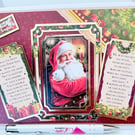 Christmas Card, Santa Twas the Night Before Xmas Story, 3D Keepsake Card