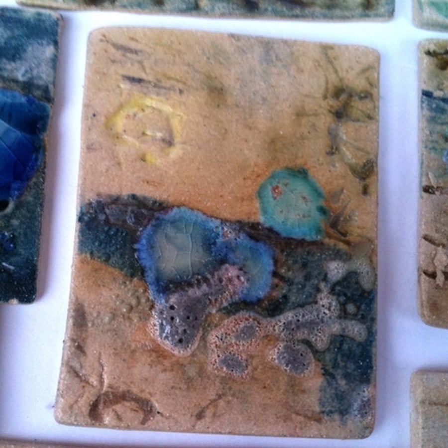 Ceramic ACEO - Rockpool Beach