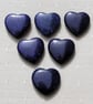 6 Blue Dumortierite Solid Gemstone Polished Hearts - 20mm - Chakra - Crafting - Image 5