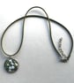 Summer Seconds- Circular Floral Enamelled Pendant - Snowdrop  - Image 4