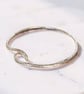 Coastal Wave Silver Bangle - Image 2