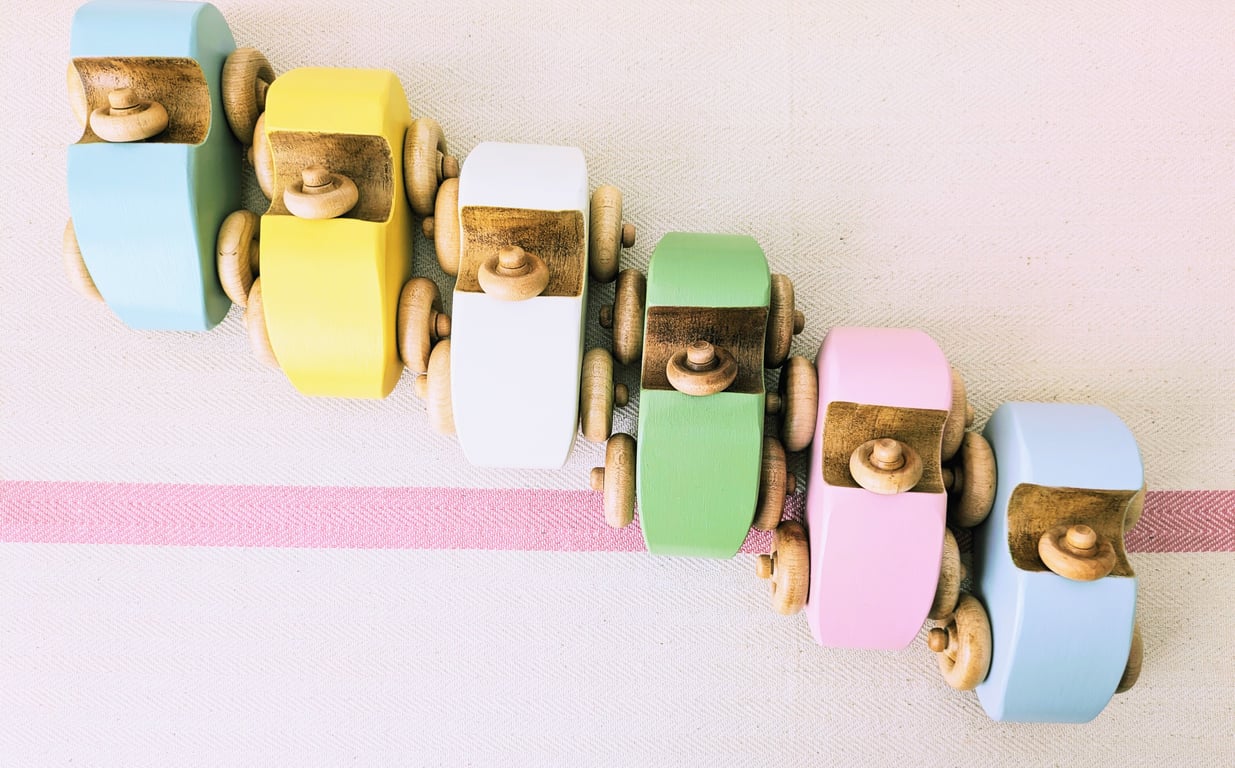 Vroom-Vroom Open Top Wooden Car