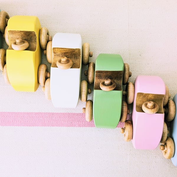 Vroom-Vroom Open Top Wooden Car