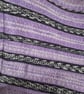 Hand Knitted Baby Blanket Lavender Grey Fair Isle Pram Blanket - Image 2