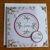 Holly Christmas Card - Let it Snow
