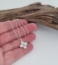 Fine Silver Flower Pendant With Chain - Image 5