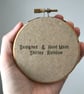 Two Clouds Hand Embroidered Mini Hoop Art - Image 8