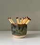 Handmade ceramic match striker pot - Image 1