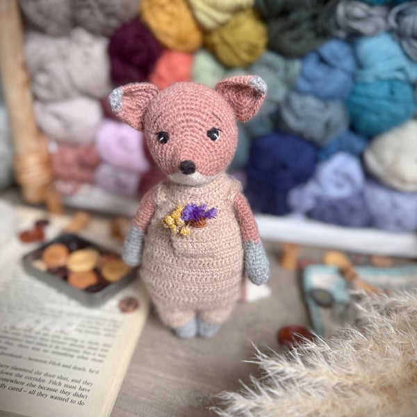 Digital PDF pattern Cottage Style Fox Amigurumi Crochet Pattern, Woodland Toy