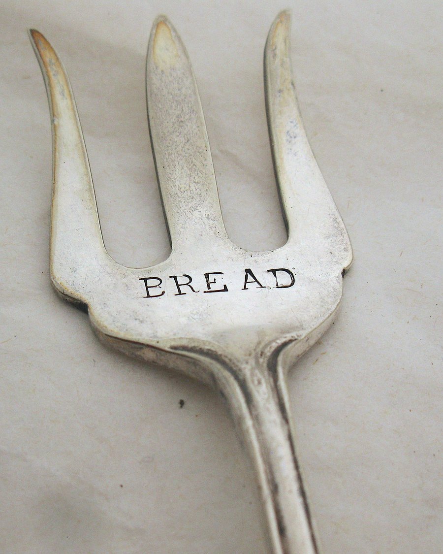 Perfectly Imperfect, antique bread serving fork