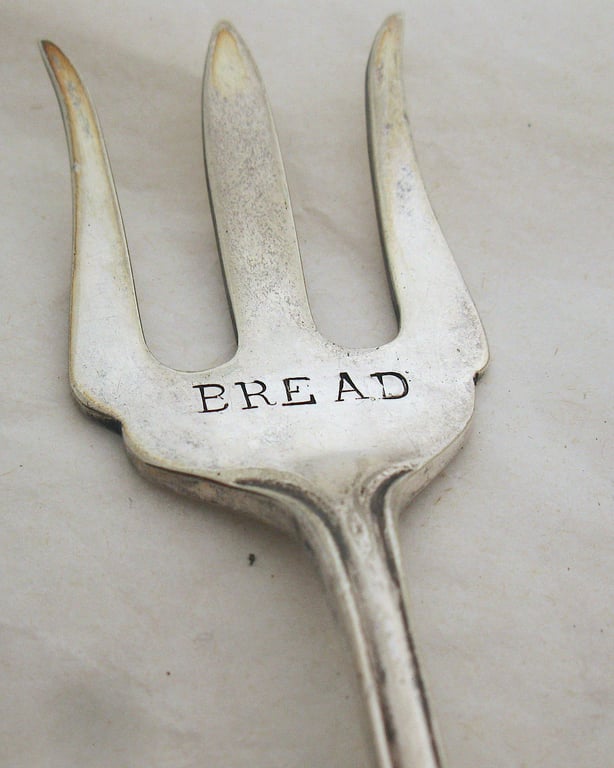 Perfectly Imperfect, antique bread serving fork