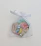 Bluetit wooden hanging heart decoration, garden bird, gift for a bird lover  - Image 7