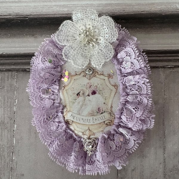 Accessories - Swanmere Estate Textile Brooch - PB5 0026
