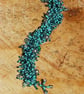 Sea Foam Blue-Green Beaded Seed Bead Bracelet - Image 2