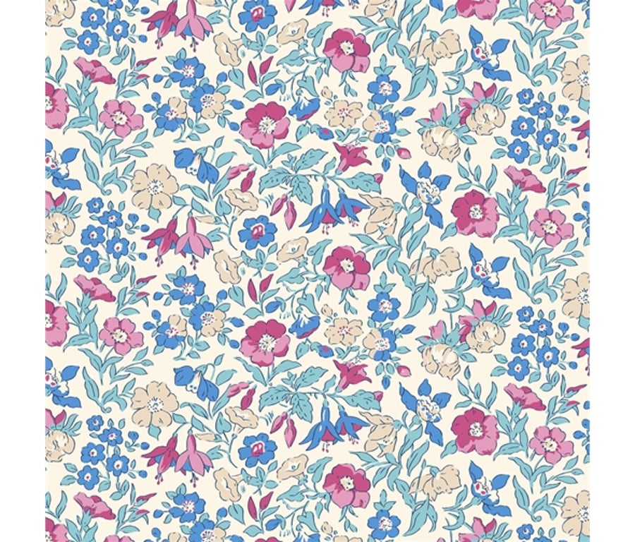 Liberty Cotton Fabric - Midnight Garden - Mamie