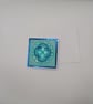 Hand Embossed Flower & Dragonfly Blank Card