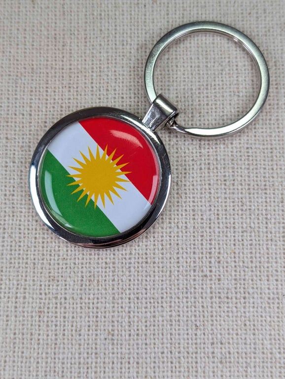 Kurdistan Flag Keyring - Kurdistan Flag Keychain