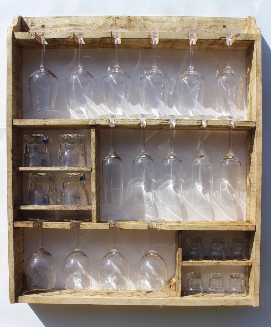 Wine & spirit glass storage rack