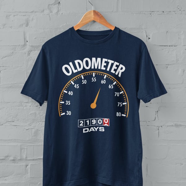 Oldometer 60 21900 Days Funny 60th Birthday T Shirt