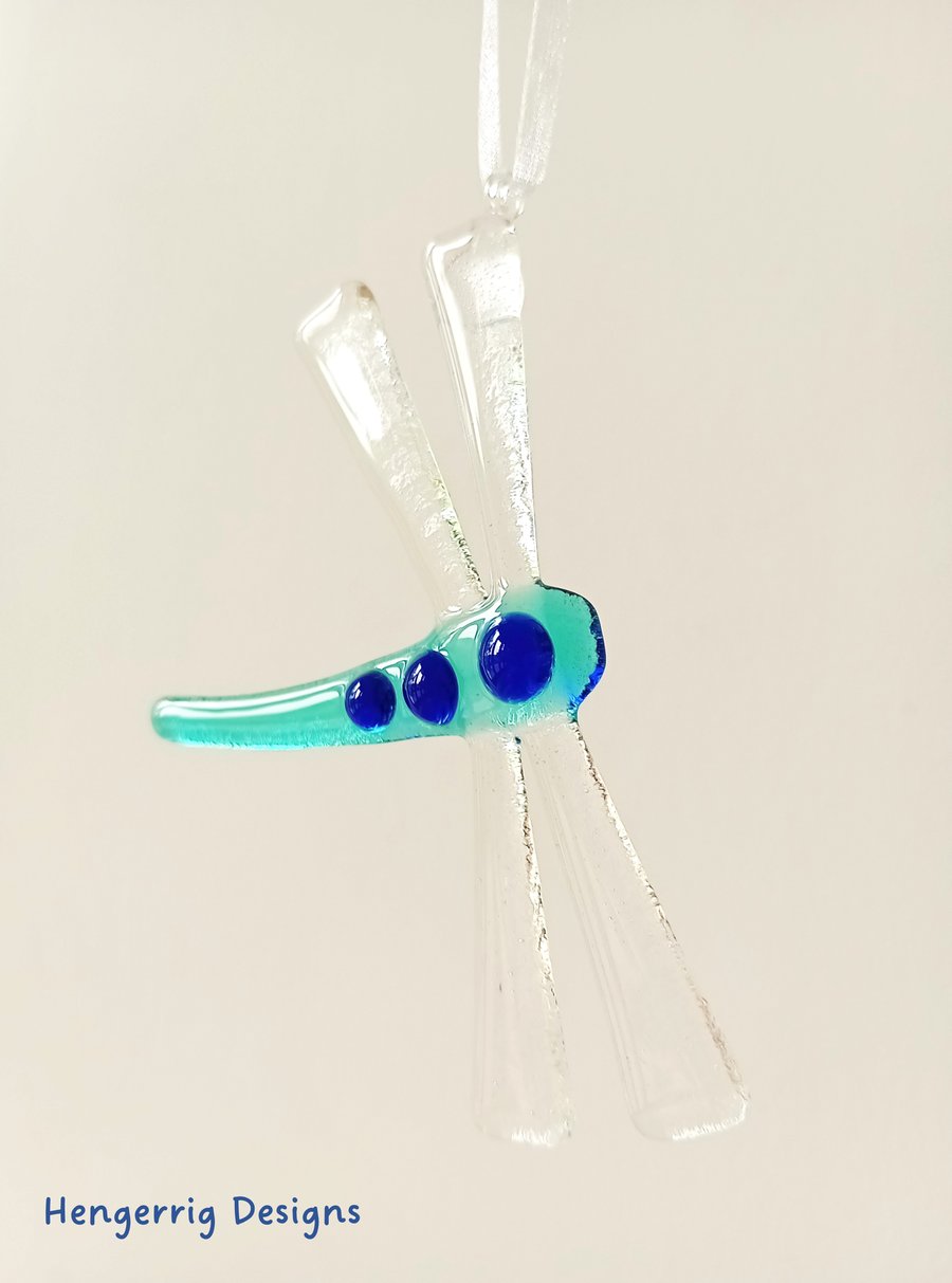 Fused Glass Dragonfly 