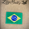 Embroidered Iron on Patch  - Brazil 3.5cm x 5cm