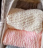 Cosy and Soft Hand Knitted Blanket, Comforter for Baby or Toddler 60x75cm - Image 3