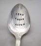 Zero F-s Given, Rude Sweary Handstamped Floral Coffee Spoon - Image 2