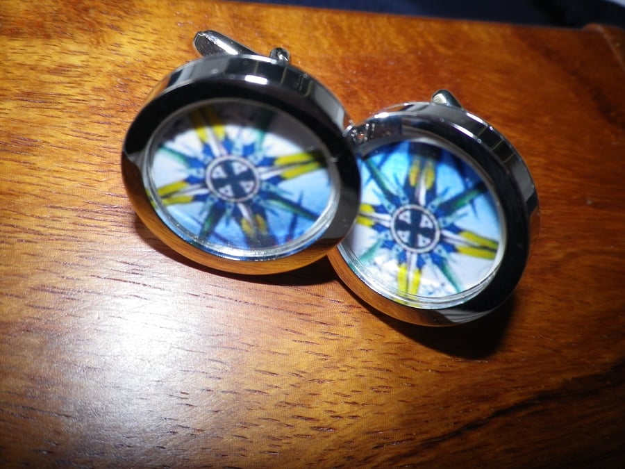 Mystic image cufflins , free shipping, gift wrapped, lovely depiction, Ref 3561