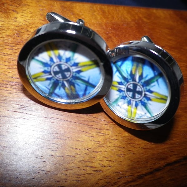 Mystic image cufflins , free shipping, gift wrapped, lovely depiction, Ref 3561