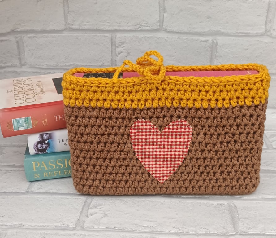 Crochet book sleeve, book covers, book pouch