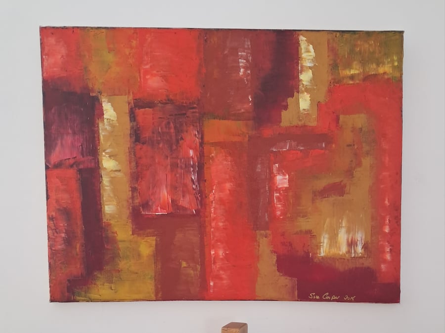 An  Original Abstract painting in Oil called Travel