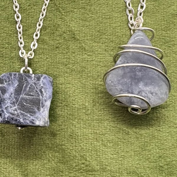 Multiple choices - Simple wire wrapped Semi-precious stones